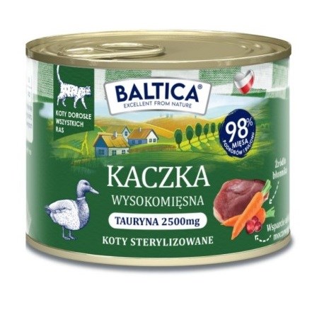 BALTICA SMAKI REGIONÓW Kot dorosły Kaczka 185g