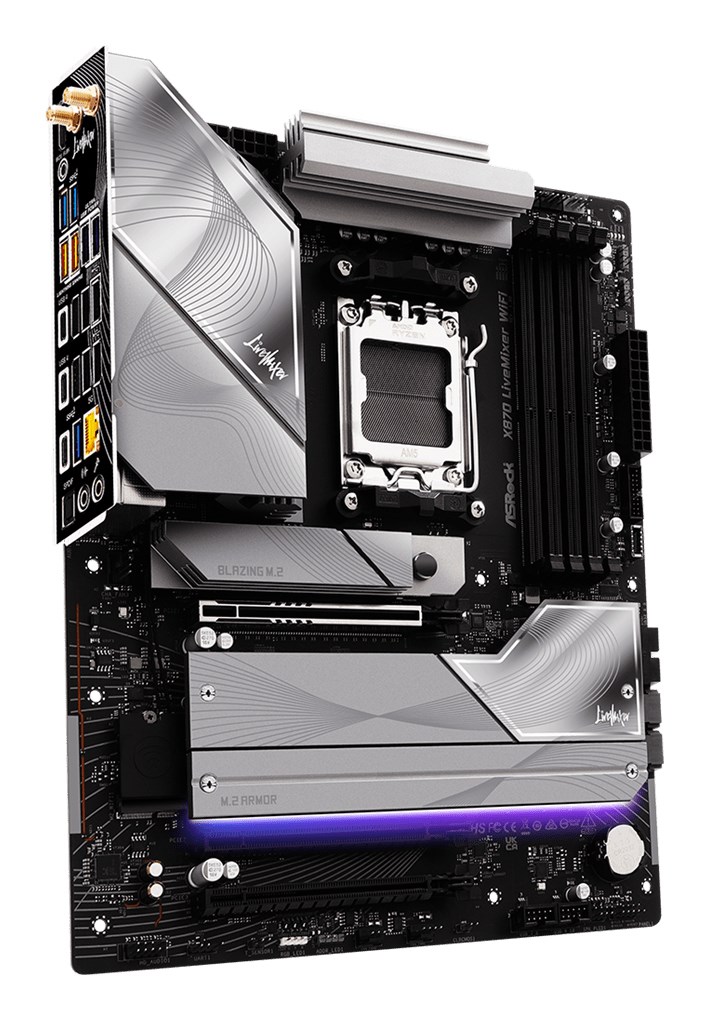 Płyta główna Asrock X870 LIVEMIXER WIFI Socket AM5 — zdjęcie 1 z 6