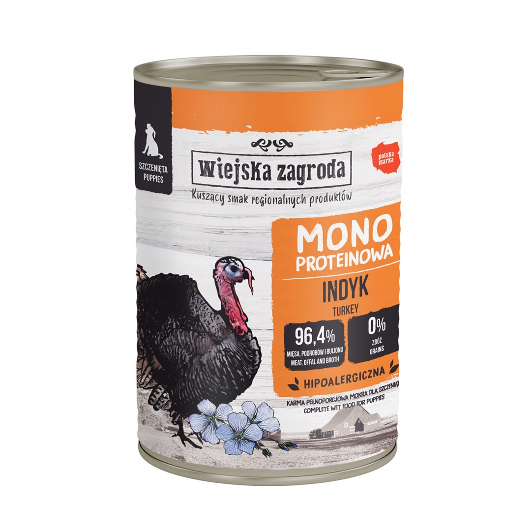 Wiejska Zagroda Monobiałkowa Indyk 400g