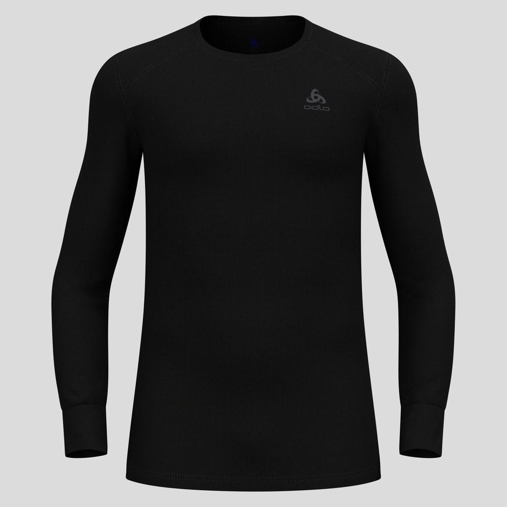 Koszulka Odlo BL TOP ACTIVE WARM ECO L Czarna — zdjęcie 1 z 6