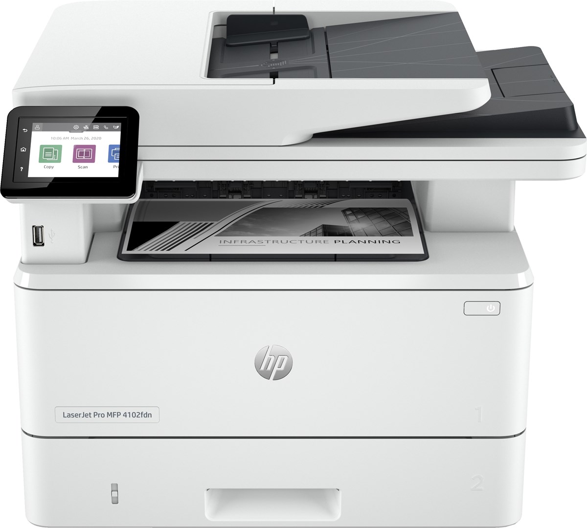 HP LaserJet Pro 4102fdn - Urządzenie Wielofunkcyjne Laserowe — zdjęcie 1 z 3