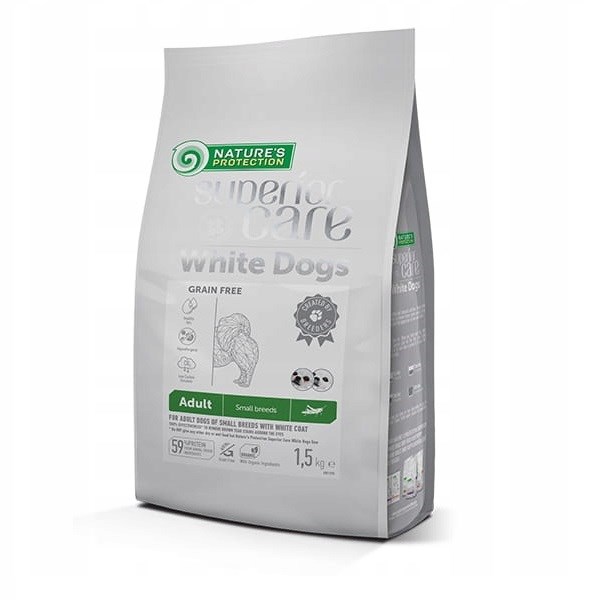 Nature's Protection White Dogs Insects 1,5kg dla Małych Razy
