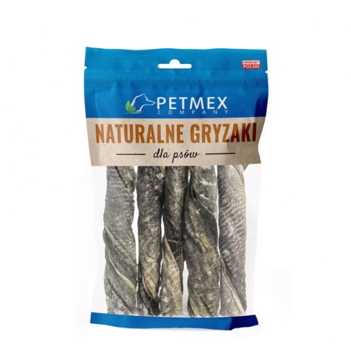 PETMEX Skóra Dorsza twist - Przysmak 200g