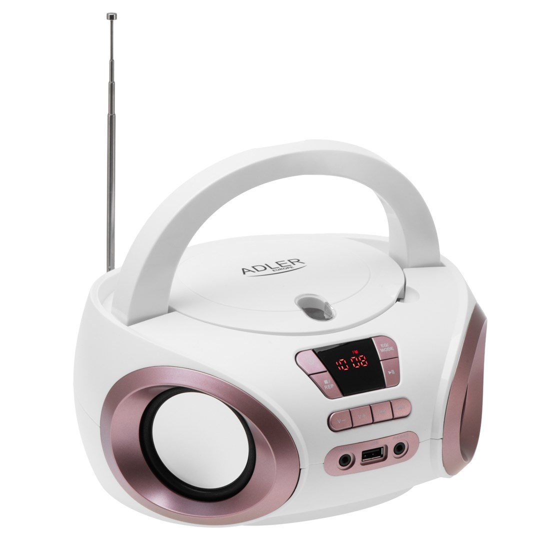Odtwarzacz CD/MP3 ADLER AD 1181wc Biały — zdjęcie 1 z 8