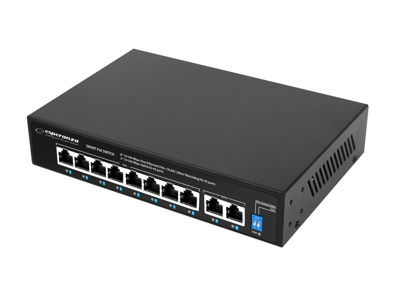 ESPERANZA ENS106 Switch 10-Portowy 10/100M 96W — zdjęcie 1 z 4