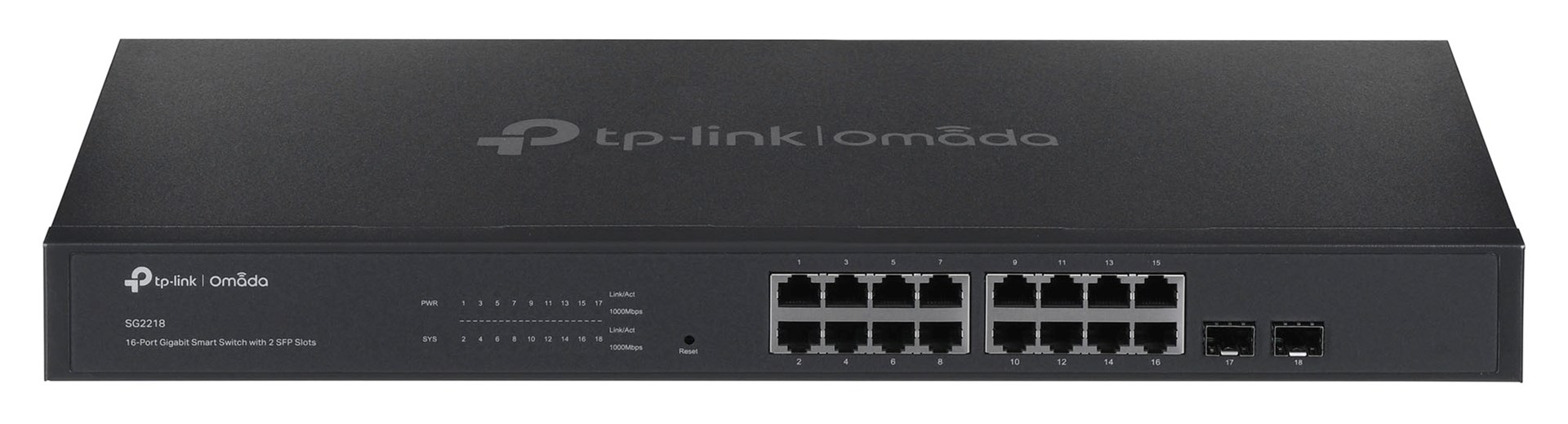 Switch TP-LINK TL-SG2218 1U Czarny — zdjęcie 1 z 8