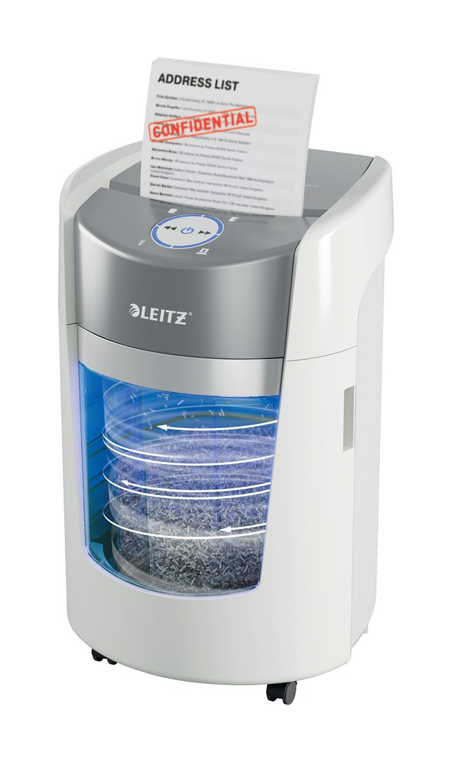 Niszczarka Leitz IQ OptiMax Small Office 350, 22l — zdjęcie 1 z 8