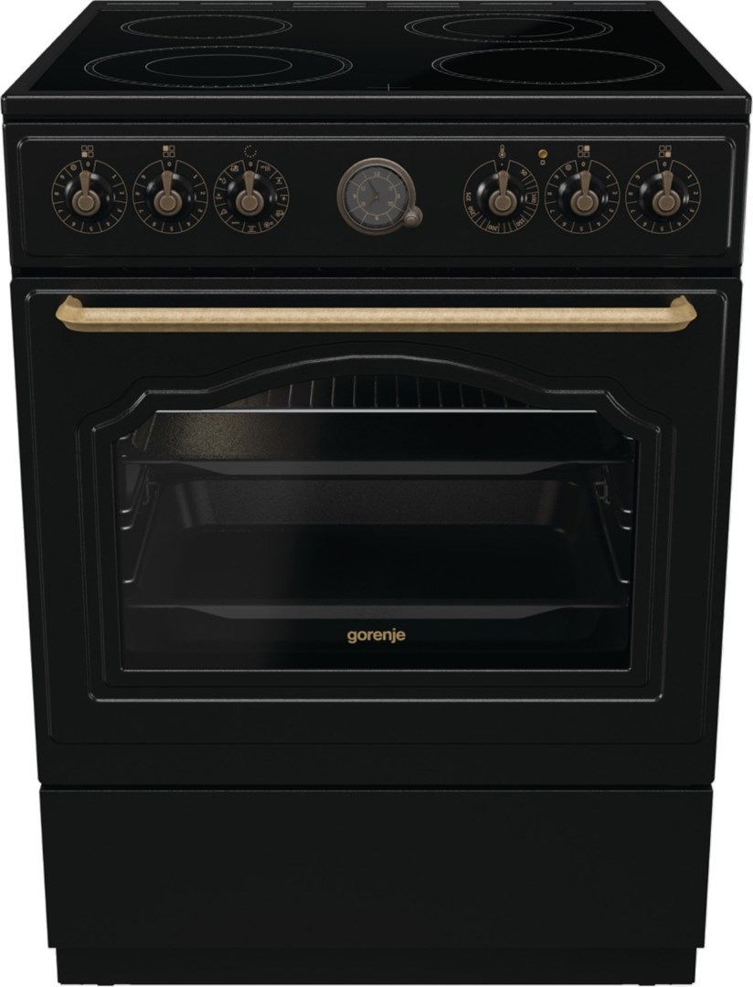 Kuchnia GORENJE GECS6B71CLB - Wolnostojąca, Złoty Uchwyty — zdjęcie 1 z 6