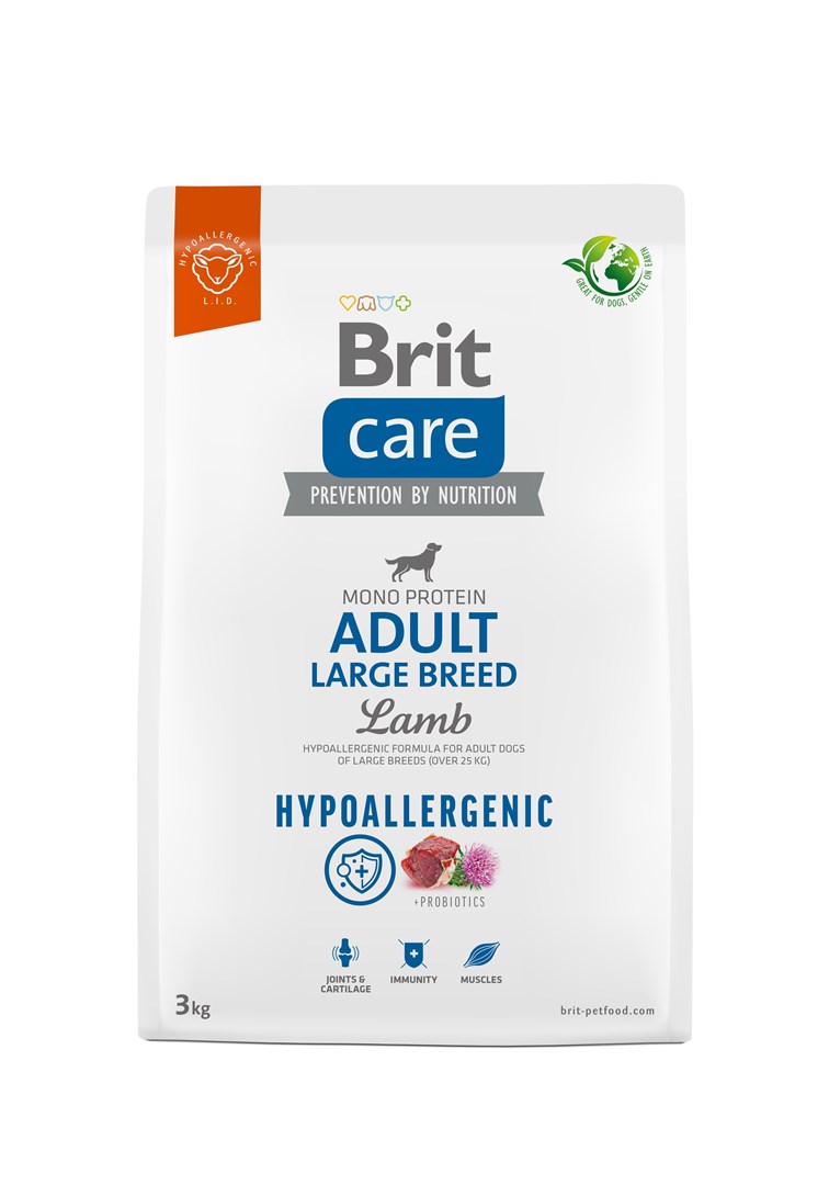 BRIT Care Hypoallergenic Adult Large Breed Lamb - 3 kg