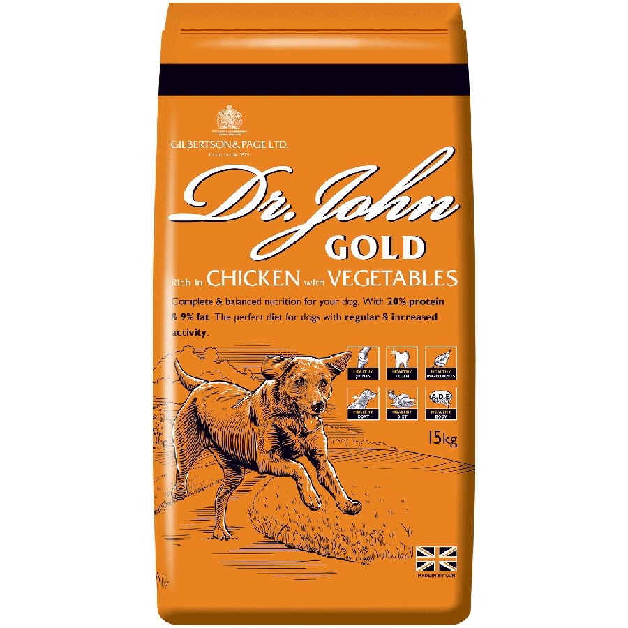 Dr John Gold 15kg - Karma Sucha Bez Soi i Cukru