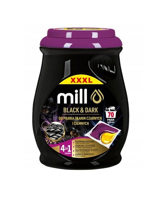 MILL PROFESSIONAL Kapsułki 2k. do prania czarnych tkanin