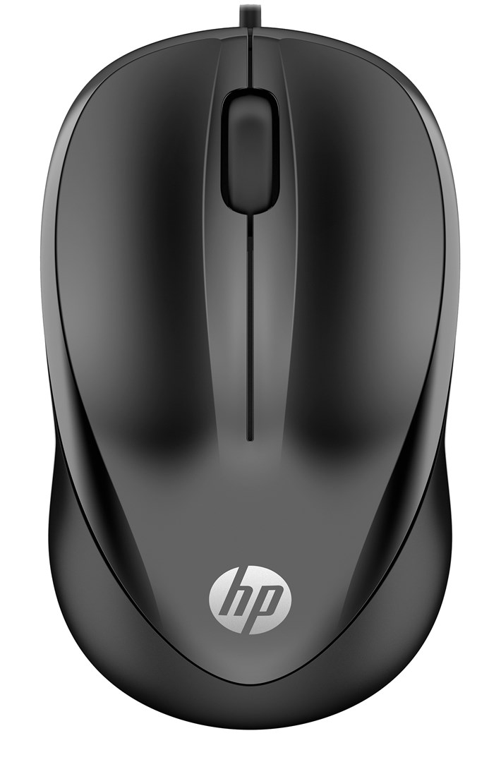 Mysz HP 1000 Wired Optical czarna 3 przyciski — zdjęcie 1 z 5