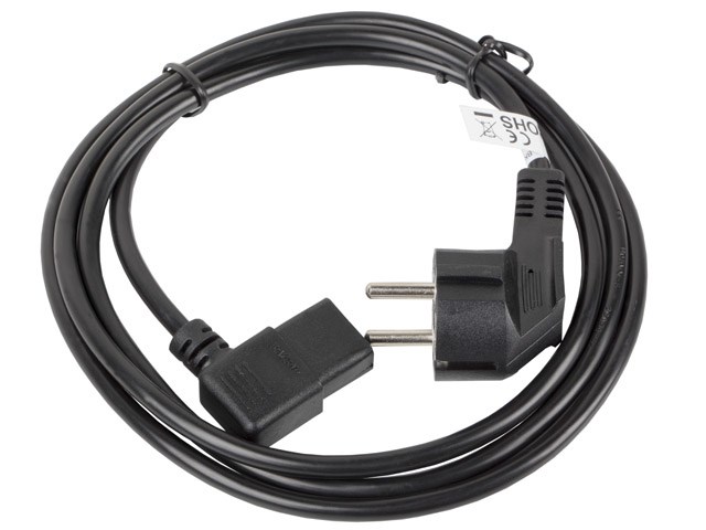 Kabel Lanberg CA-C13C-12CC-0018-BK, 1,8m, czarny — zdjęcie 1 z 3