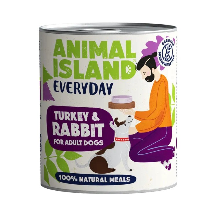 ANIMAL ISLAND Indyk i Królik - Karma Mokra 800g