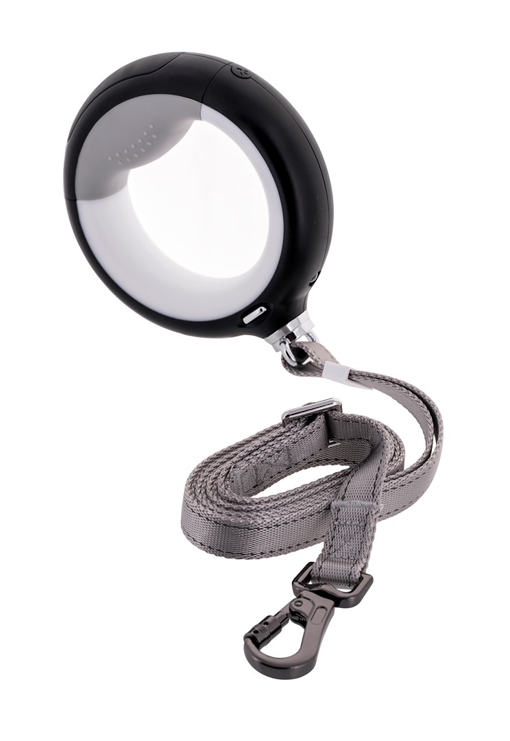 DOGGYVILLAGE SMYCZ CZARNA Z LATARKń LED MT7128 — zdjęcie 1 z 8