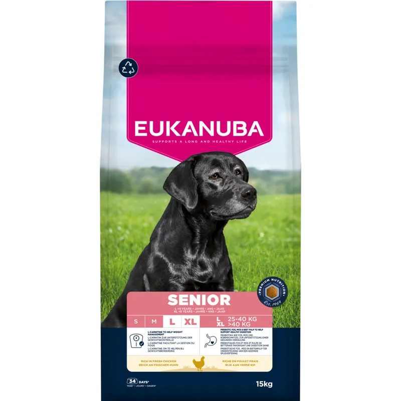 EUKANUBA Senior Large Breeds Chicken sucha 15kg