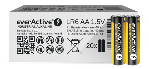 Zestaw 40 baterii AA everActive EVLR6S2IK — zdjęcie 1 z 2