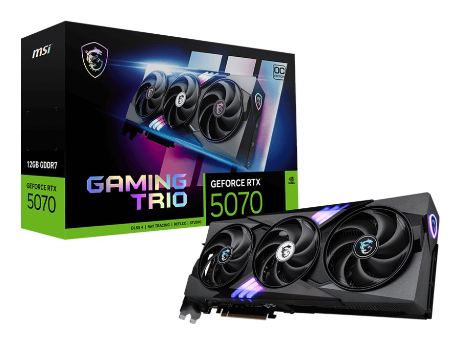 Karta graf. MSI RTX 5070 12G GAMING TRIO OC — zdjęcie 1 z 7