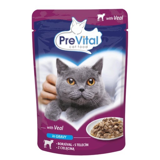 PREVITAL cielęcina w sosie 100g dla kotów — zdjęcie 1 z 5
