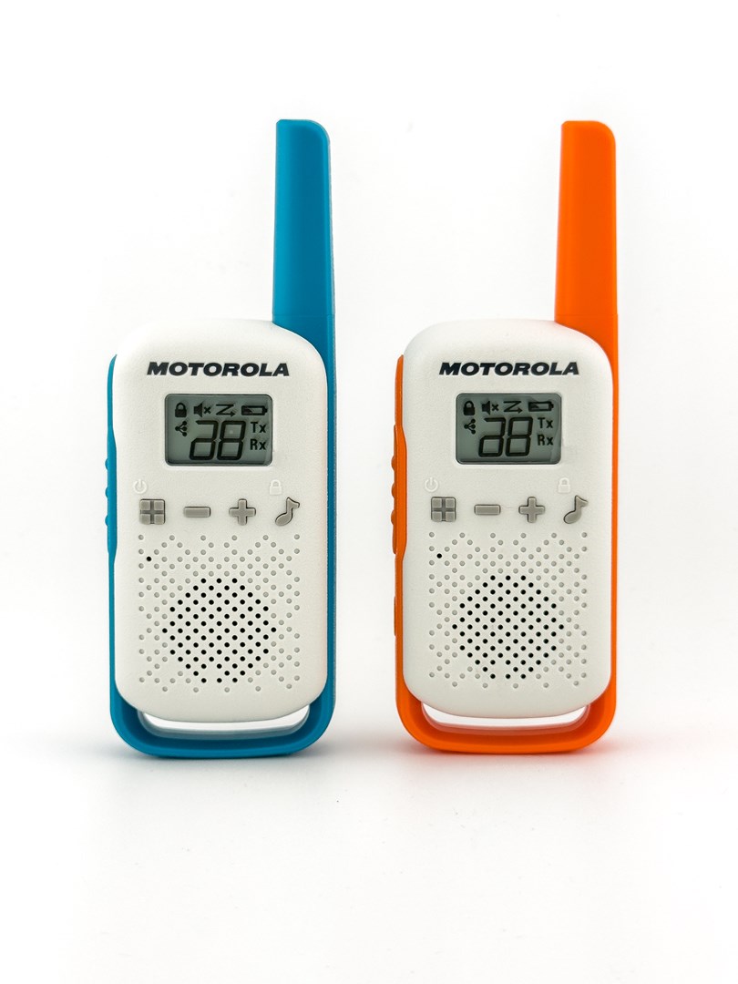 MOTOROLA RADIOTELEFON T42 2-PAK Pomarańczowy, Niebieski — zdjęcie 1 z 5