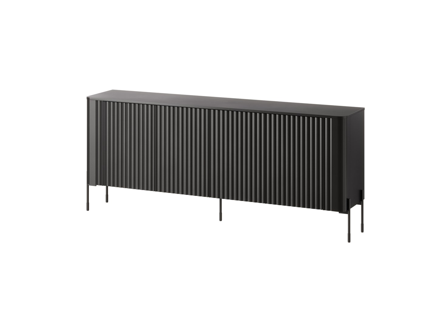 Komoda VERA 190x40x80 czarny mat — zdjęcie 1 z 4