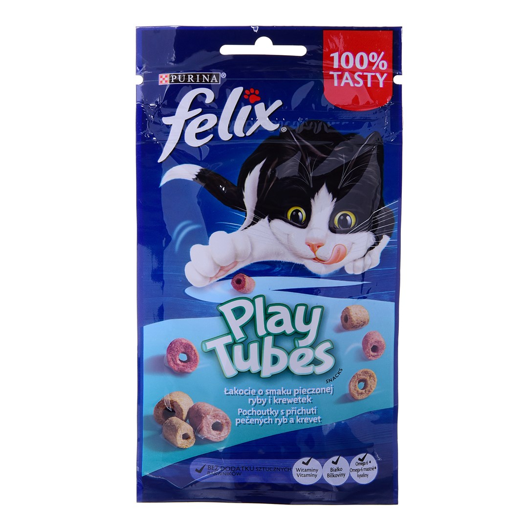 FELIX Play Tubes Ryba, Krewetki - 50 g — zdjęcie 1 z 2