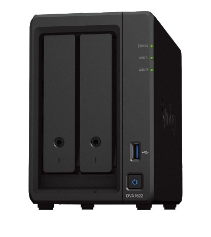 Synology DVA1622 Deep Learning NVR 8GB, 2 Bay