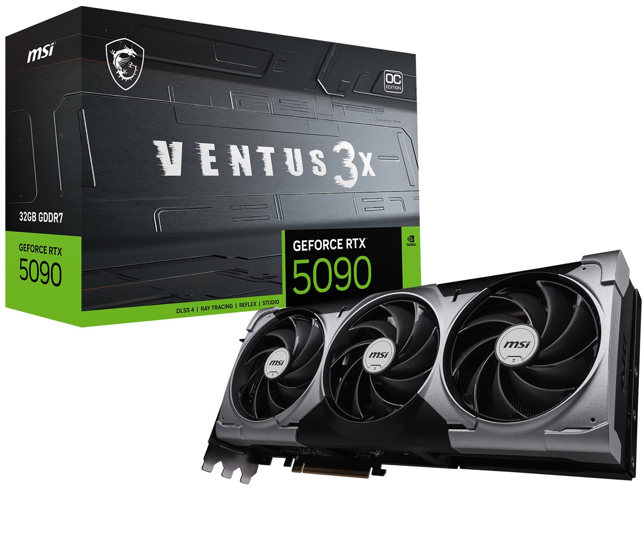Karta graf. MSI GeForce RTX 5090 32G VENTUS 3X OC — zdjęcie 1 z 8