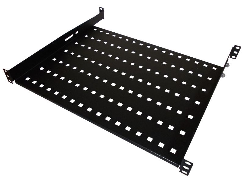 ALANTEC Półka stała 19" 1U, czarna, 450mm