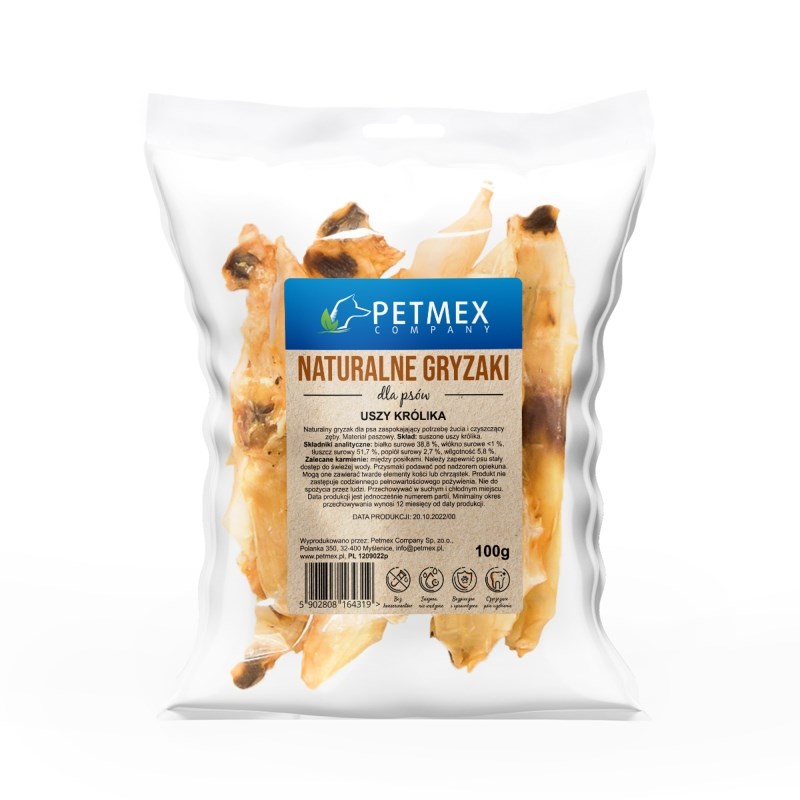 PETMEX Ucho Królika - gryzak 100g