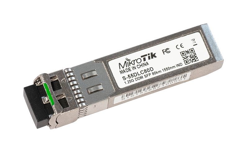 Wkładka SFP Mikrotik S-55DLC80D 1.25G Dual LC