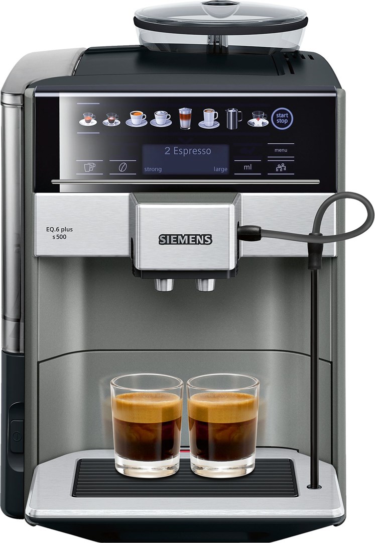 Ekspres ciśnieniowy SIEMENS TE 655203RW - 19 bar, LCD, 1500W, 1,7 l