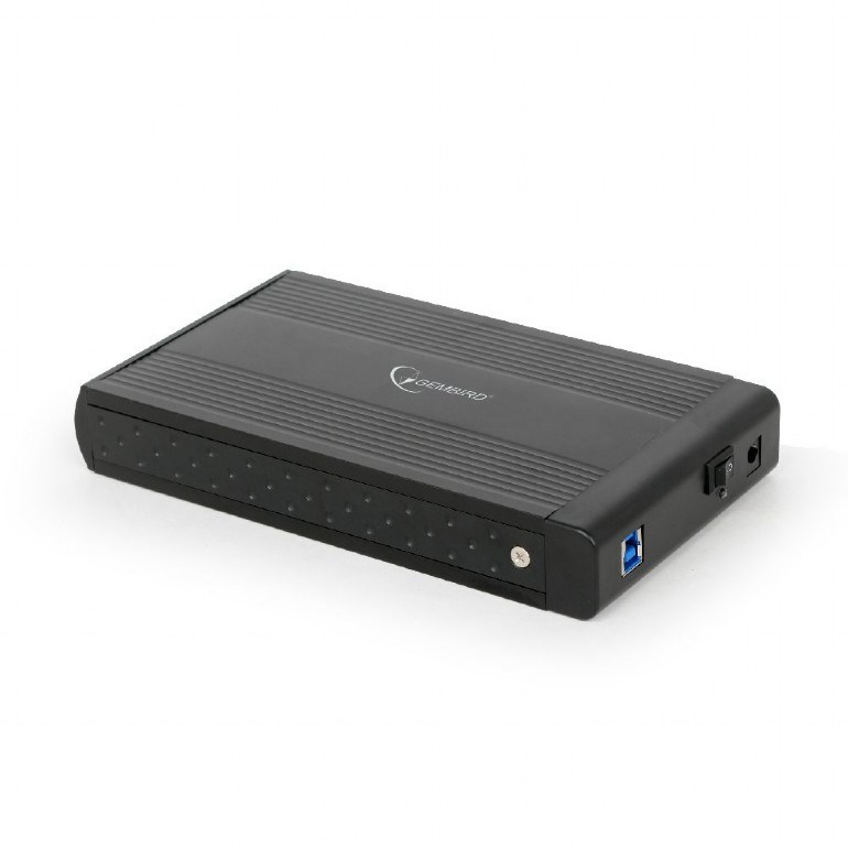 Kieszeń GEMBIRD EE3-U3S-3 3.5" USB 3.0 Aluminium Czarna — zdjęcie 1 z 3