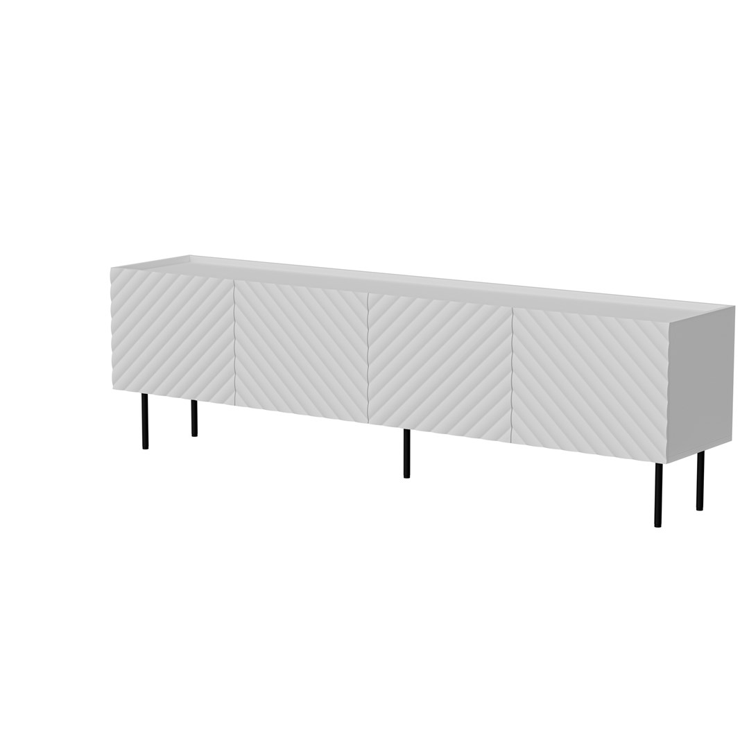 Szafka RTV 4D LUCCA 200x40x59 biały — zdjęcie 1 z 4