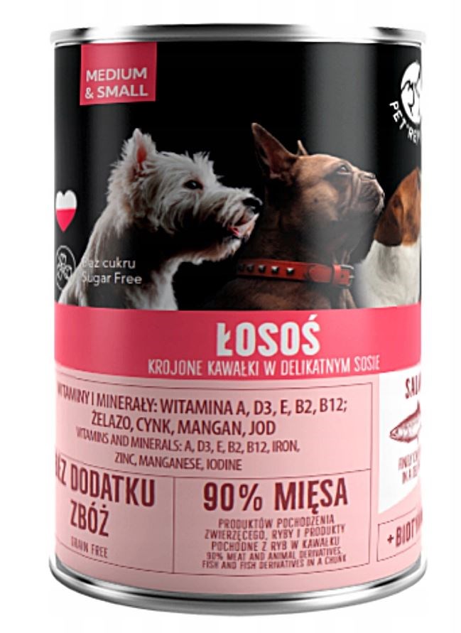 PetRepublic puszka dla psa z łososiem 400 g