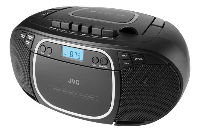 Radioodtwarzacz JVC RC-E451B Boombox czarny — zdjęcie 1 z 8