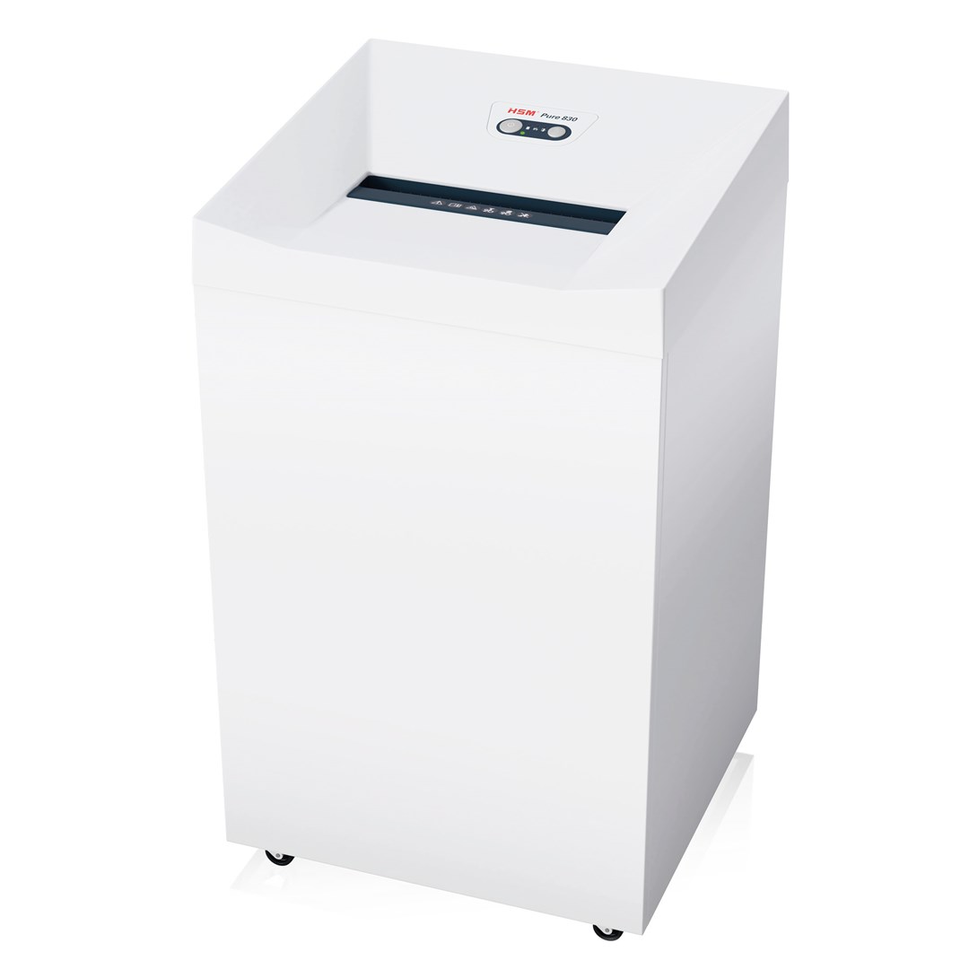 HSM Niszczarka Pure 830, 150L Biała — zdjęcie 1 z 8