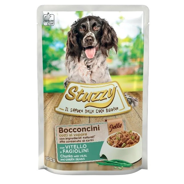 STUZZY Chunks Cielęce z Zieloną Fasolką 100g