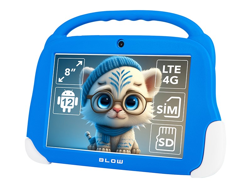 BLOW TABLET KIDSTAB8 4G 4/64GB NIEBIESKIE ETUI — zdjęcie 1 z 7