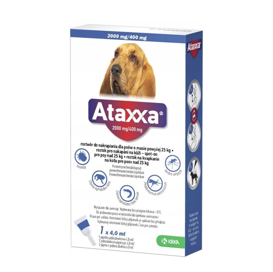 ATAXXA 2000 MG/400 MG SPOT ON 4 ML 1 PIPETA
