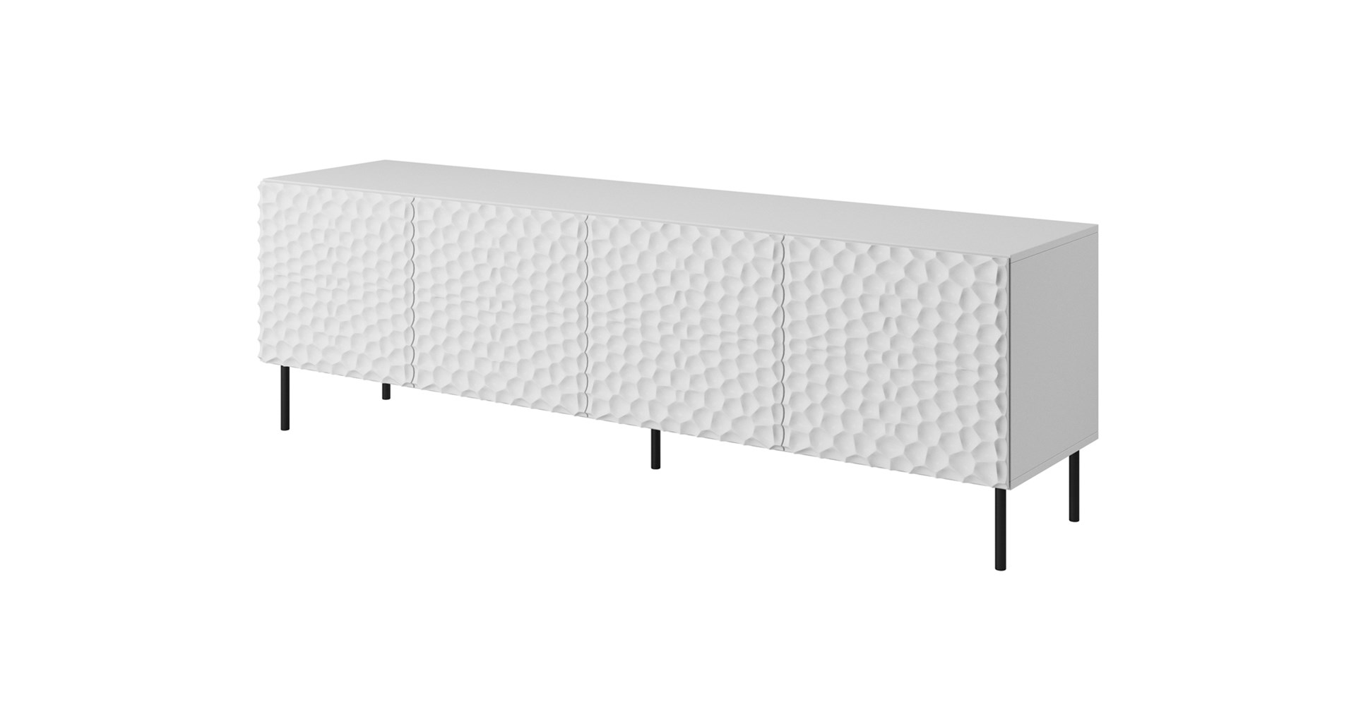 Szafka RTV HOLE 190x40,5xH59,5 biały mat — zdjęcie 1 z 4