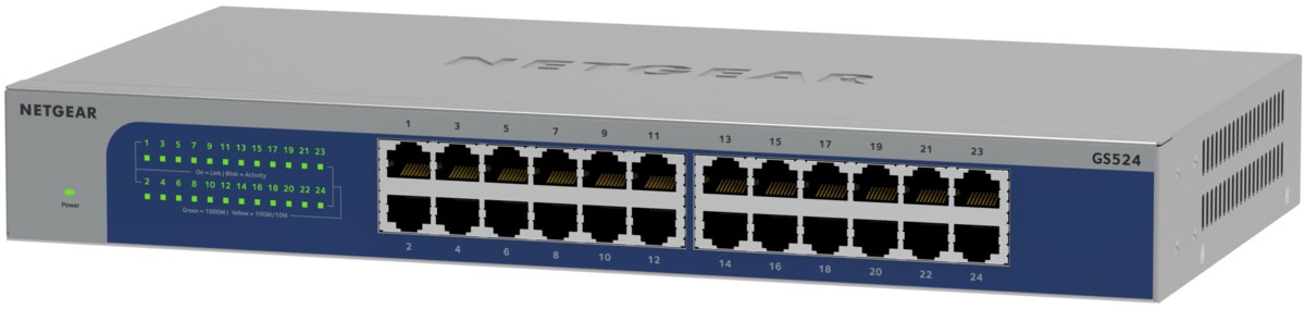 Switch Netgear GS524-300EUS 24p Unmanaged Gigabit — zdjęcie 1 z 3