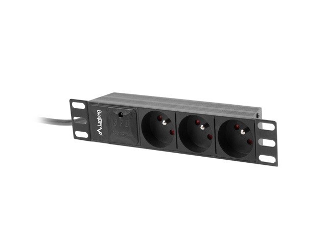 Listwa RACK Lanberg PDU-03E-0200-BK 2m Czarny — zdjęcie 1 z 4