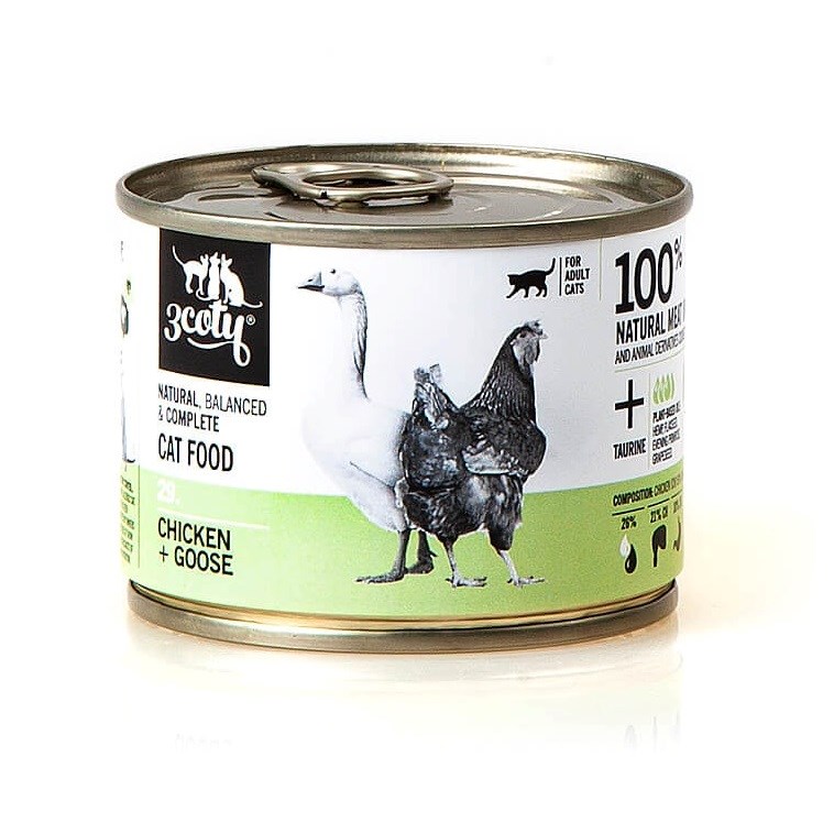 3Coty CHICKEN + GOOSE for Adult Cats 180g — zdjęcie 1 z 6