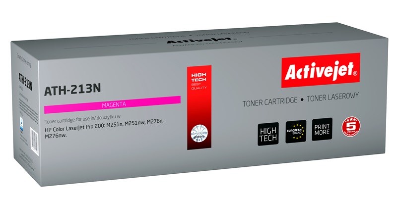 Activejet ATH-213N Toner, Zamiennik HP 131A CF213A, 1800 stron, Czerwony