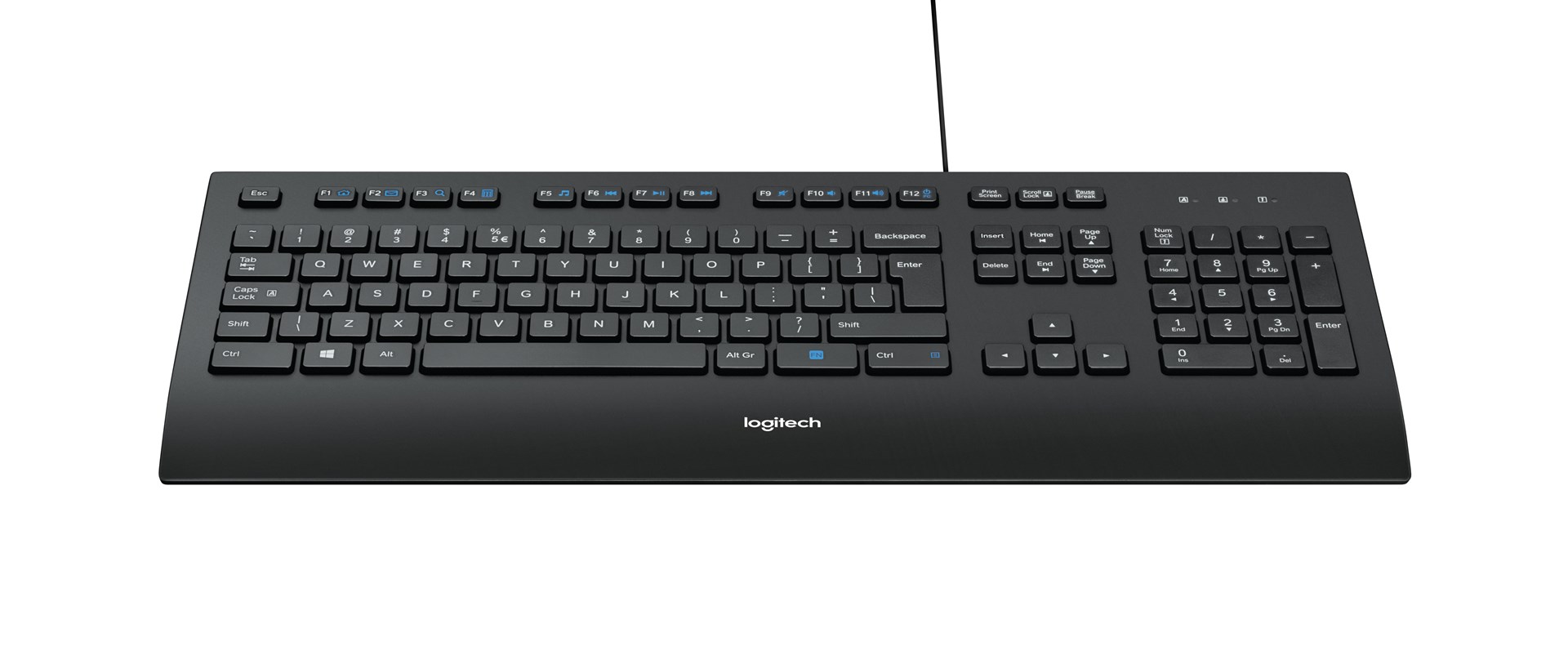 Klawiatura Logitech 920-005217 USB 2.0 Czarna — zdjęcie 1 z 8