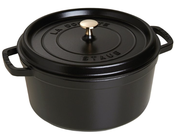 Garnek żeliwny okrągły wysoki STAUB 40502-285-0 - czarny 4.8 ltr — zdjęcie 1 z 8