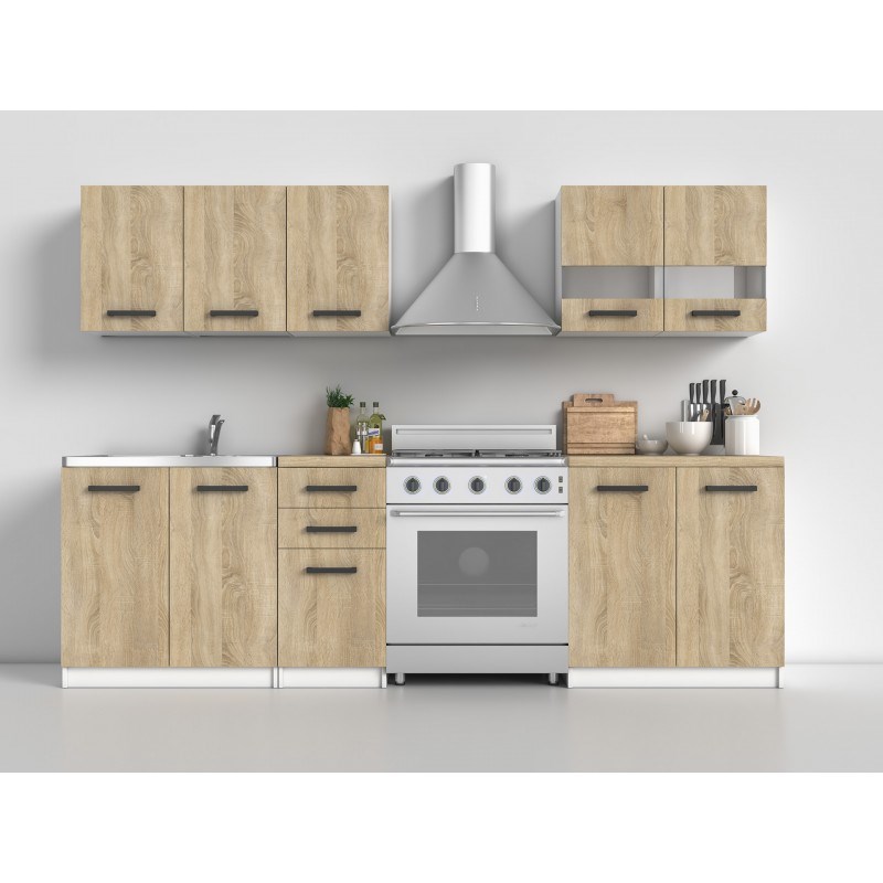 KUCHNIA SET 2M BIAŁY MAT/ SONOMA — zdjęcie 1 z 4