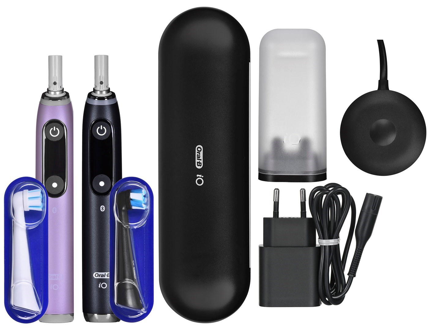 Braun Oral-B szczoteczka elektryczna iO 9N zestaw DUO BLACK ONYX & ROSE QUARTZ — zdjęcie 1 z 8