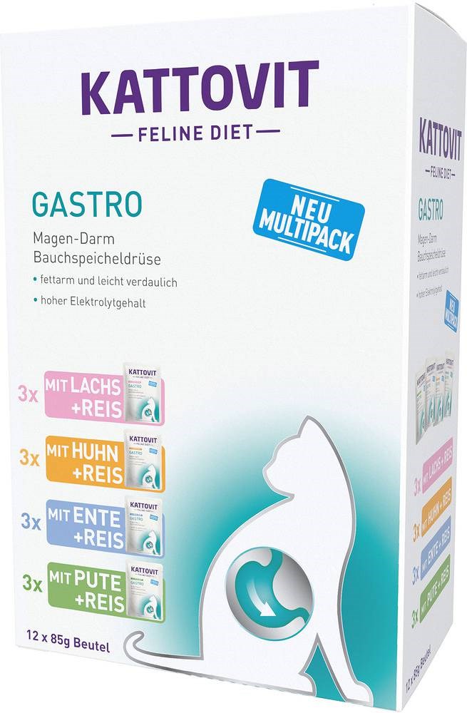 KATTOVIT GASTRO Zestaw na układ pokarmowy 12x85g — zdjęcie 1 z 5